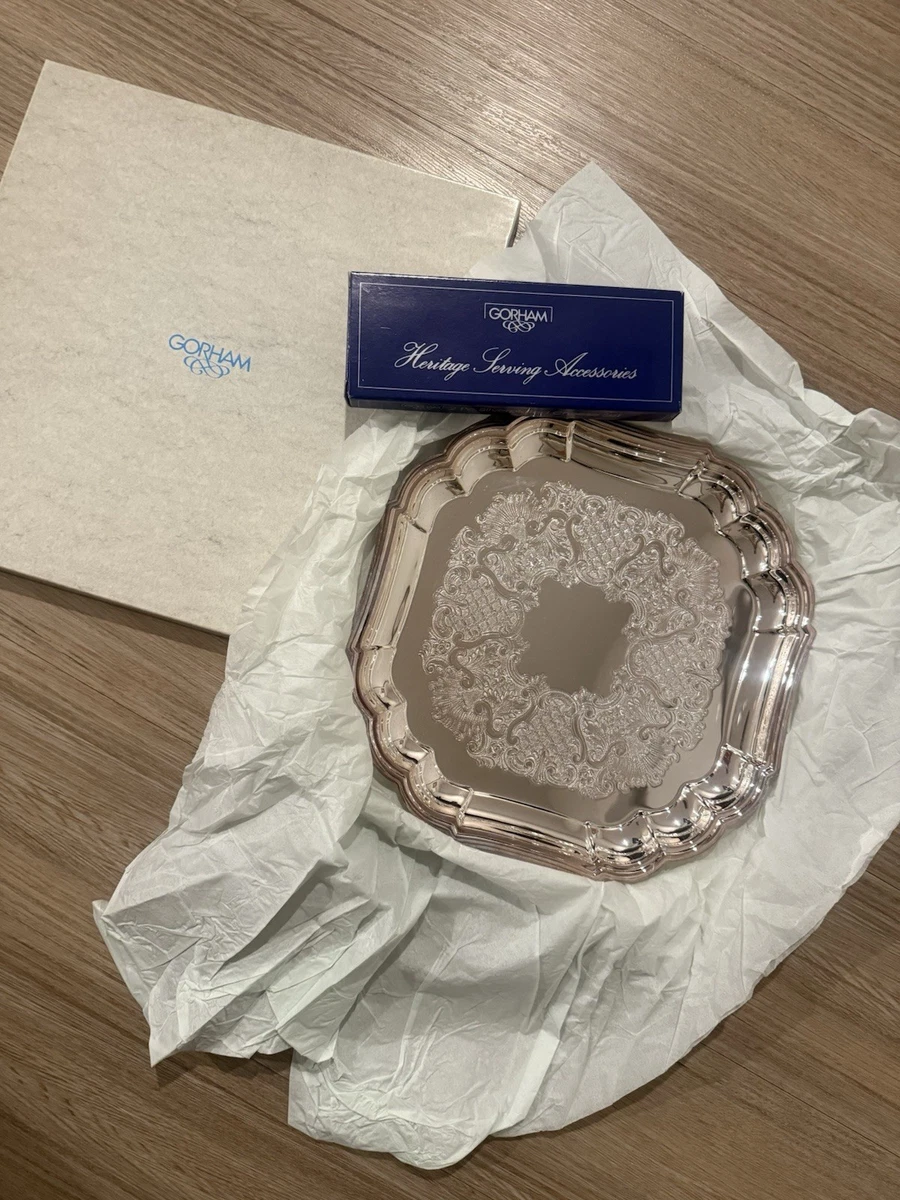 Gorham Heritage In Antique Us Silver-Plated Platters & Trays for