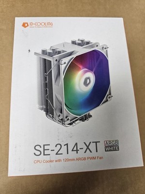 ID-COOLING SE-214-XT ARGB WHITE CPU Air Cooler 4 Heatpipes Addressable ARGB