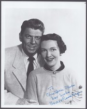 RONALD REAGAN - INSCRIBED PHOTOGRAPH SIGNED CO-SIGNED BY: NANCY DAVIS REAGAN