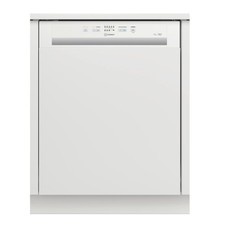 Indesit Semi-Integrated Dishwasher - Push&Go - White control panel I3BL626UK
