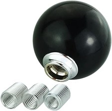 Black Shift Knob Gear Shifter Head Round Stick Fits Most Vehicles