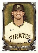 Jared Jones 2024 Topps Allen & Ginter 298 Pirates Rookie Baseball Card. rookie card picture