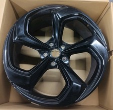 GENUINE OEM BENTLEY BENTAYGA 22" INCH 5 TWIST SPOKE BLACK POLISH ALLOY WHEEL X1