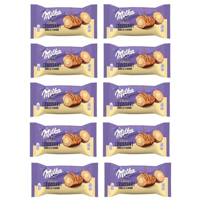 (10) MILKA SCHOKO CROASSANT MIT VANILLEGESCHMACK 50GR 10X50GR INKL.ZOLL