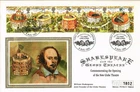 Dr Jim Stamps G.B. Fdc Shakespeare And Globe Theater 1995 Silk Cover Collection