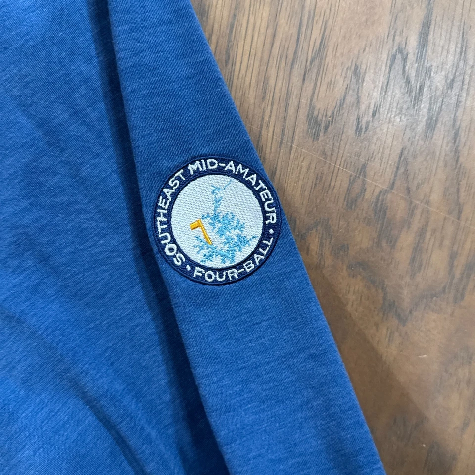 Ralph Lauren Sudadera con Capucha Para Hombres XL Azul Ligera RLX Rendimiento Elastizada Golf Preppy Foto 3 de 4