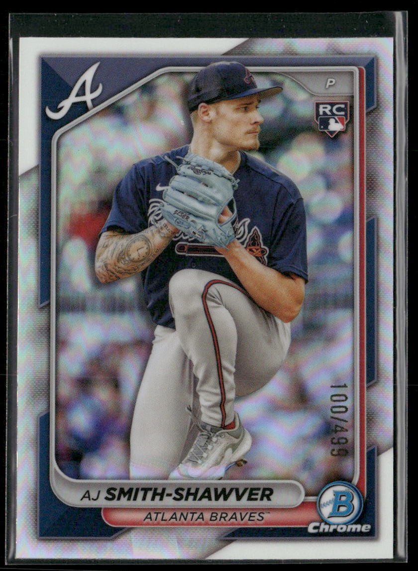 2024 Bowman Chrome #22 AJ Smith-Shawver Refractors #/499