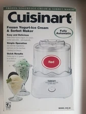 Cuisinart Frozen Yogurt-Ice Cream and Sorbet Maker (Model Ice-20) NEW IN BOX