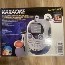 Craig CD Graphics Karaoke System w/5" Monitor, Microphone  Video Camera CG8400
