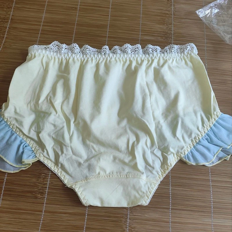 Dulces bragas de encaje de algodón para mujeres niñas calzoncillos ropa interior de princesa Lolita de gran tamaño Foto 2 de 2