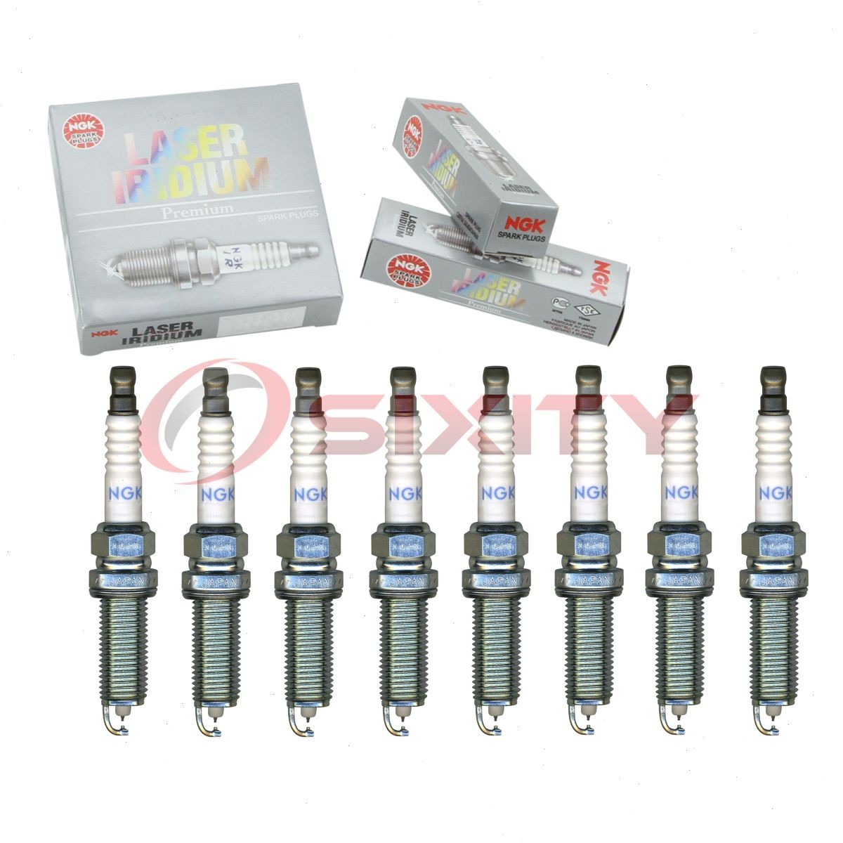 8 pc NGK 91215 DILKAR7C9H Laser Iridium Spark Plugs for 22401-1KC7C gy