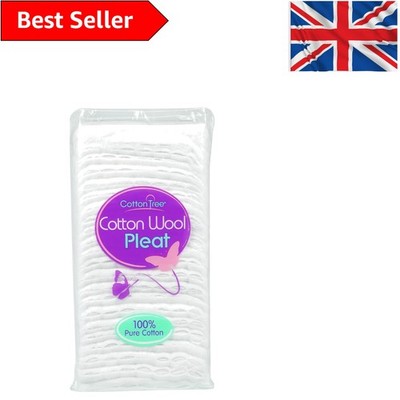 Cotton Tree 100% reine Watte Reinigungspads - sanft & hypoallergen 80g