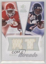 2008 SP Rookie Threads Dual RT Pattern /99 Jamaal Charles Matt Forte #DT-FC 9u7