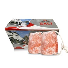 Himalayan Lick Animal Salt Block on Rope Pack of 2  Approx. 9 lbs 100 Nat...