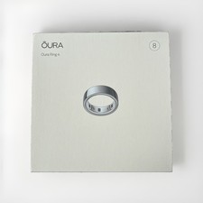 OURA RING Gen 4 Silver Size 8 Smart Ring Activity Tracker MSRP 349 BRAND NEW