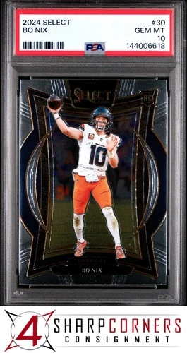 2024 PANINI SELECT #30 BO NIX RC PSA 10