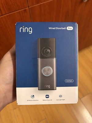 Ring Wired Doorbell Pro 4K (Newest Model) | 3rd Gen | Sealed