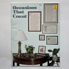 VTG Gloria  Pat Occasions that Count Book 4 Counted Cross Stitch Patterns 1977