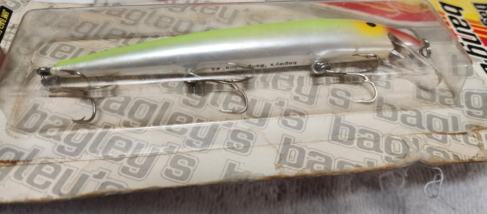 Vintage Bagleys Bang-O-Lure #5 UNDOCUMENTED G1 COLOR Balsa Jerkbait - Image 4