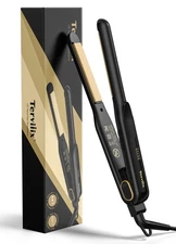Terviiix 1/2 Inch Flat Iron for Short Hair Small Hair Straightener and Curler...