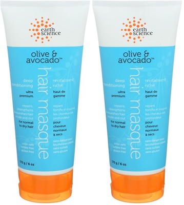Earth Science - Olive & Avocado Deep Conditioning Hair Masque: For Normal to Dry