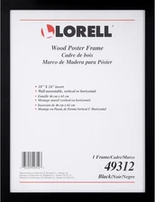 Wood Poster Frame, 18" x 24", Black 