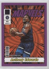 2023-24 Panini Donruss Net Marvels Purple Press Proof Anthony Edwards #10 0o6m