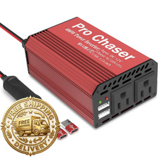 Pro Chaser 400W Car Power Inverter 12V DC to 110V AC Car Truck RV