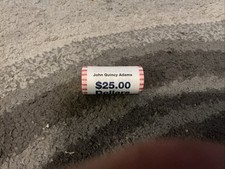 2008 - D John Quincy Adams Presidential Dollar 25 Coin UNC Roll