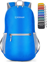 Zomake Ultraleicht Faltbarer Rucksack 20L,Kleiner RucksäCke Wasserdicht Wanderru