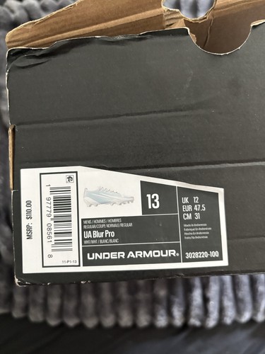 NEU Under Armour UA Blur Pro Fußballschuhe Herren Größe 13 weiß 3028220-100 - Bild 9 von 13
