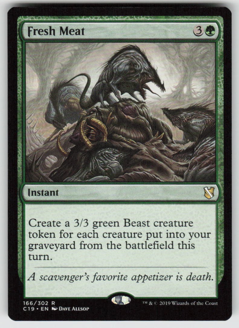 Fresh Meat Rare Commander 2019 166 MTG Near Mint