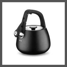 Cuisinart 2QT Tea Kettle Black 2qt Stovetop CKS-25MBK Whistling Flip-Up Spout