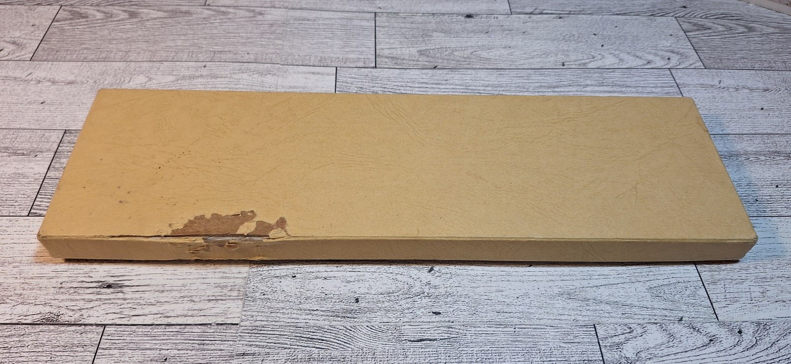 Drueke Vintage Souvenir Cribbage Board Mackinac Straits Bridge With orig. Box