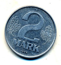 2 MARK M&uuml;nze 1975 - Original "Honi-Dollar" -Deutsche Demokratische Republik