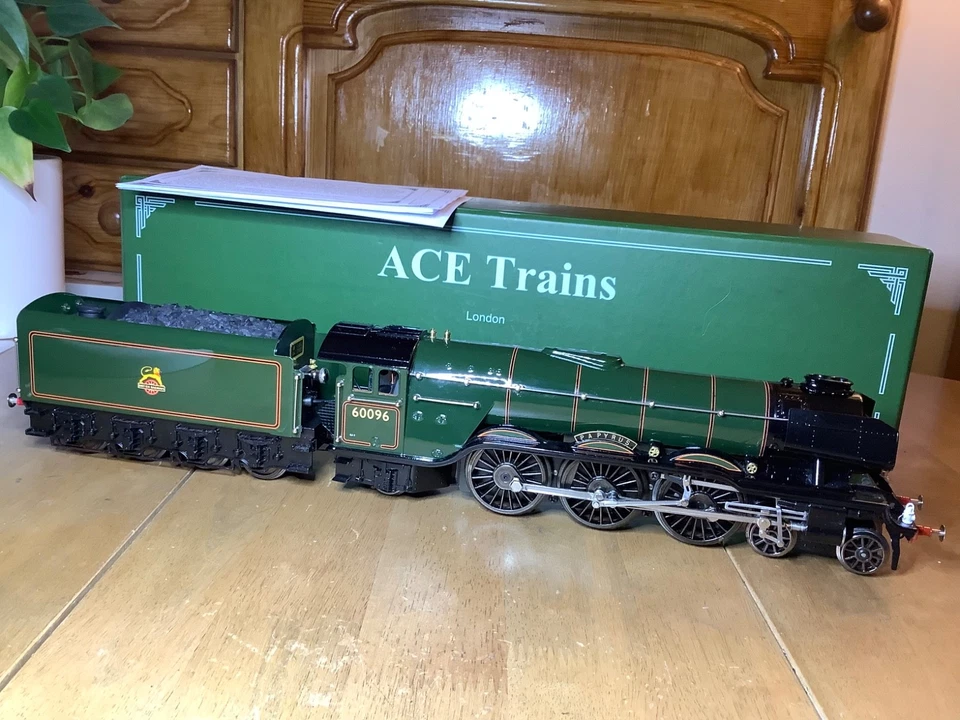 Ace Trains O Gauge E/6 3 Rail BR Green 4-6-2 A3 Class Loco 60096 Papyrus - Image 2 of 4