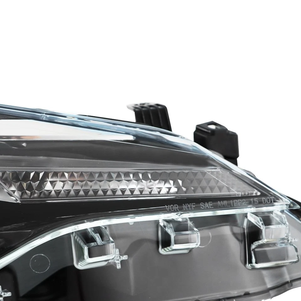 Faro pasajero derecho cromado halógeno transparente para Toyota Corolla L LE Eco 2017-19 Foto 4 de 4