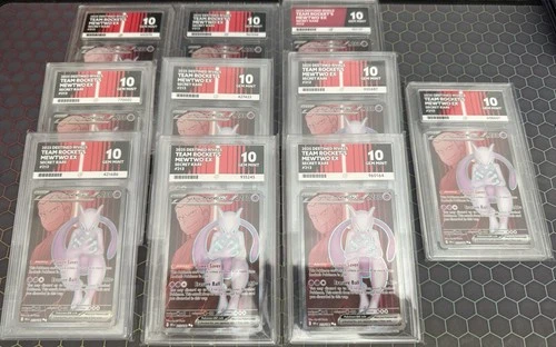 10x Team Rocket’s Mewtwo 213/182 Destined Rivals 2025 Ace Graded Gem Mint 10