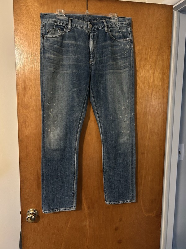 Goldsign for J Crew Jeane distressed denim jeans 34 waist USA NWOT Orig Owner