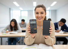 Casio FX-85GT X Classwiz wissenschaftlicher Taschenrechner Dual Power mit Etui Abdeckung schwarz