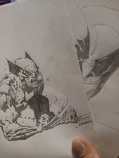 TWO Wolverine Sknit Marvel Drawings
