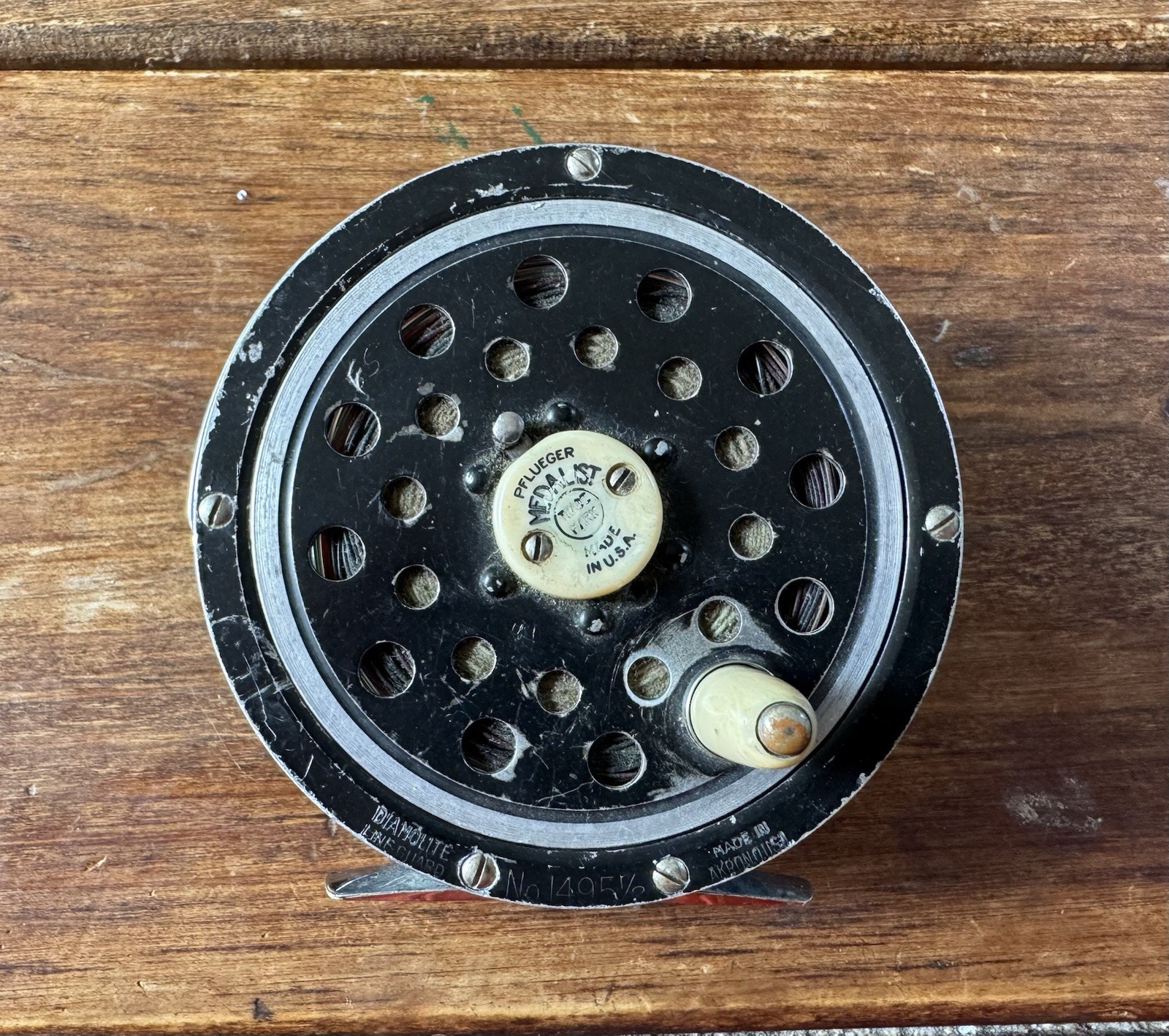 Vintage Pflueger Medalist 1495-1/2 Fly Fishing Reel in Used 