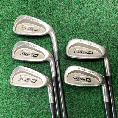 Dunlop Exceed TM 5-9 iron set Mid-Firm flex graphite Dunlop grips RH