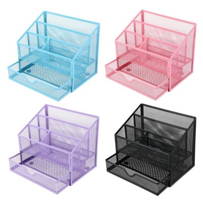 Desk Organiser File Letter Tray with Drawer Multifunction Pen Organiser Case