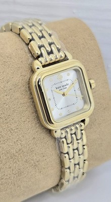 NEW Kate Spade Gracie Gold-Tone Stainless Steel Square Womens Watch KSW1863 NIB