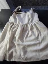 CIDER BABYDOLL MINI DRESS SIZE 1XL NWT White Twill