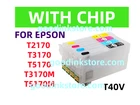 4 Empty Refillable Ink Cartridge T40V SureColor T2170 T3170 T5170 T3170M T5170M