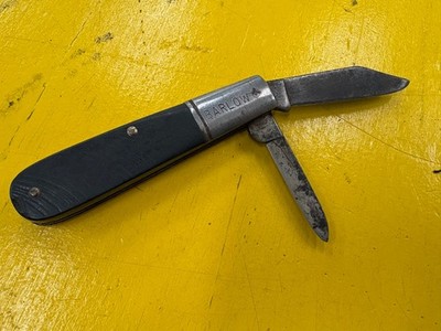 VINTAGE TWO BLADE BARLOW CAMCO USA 551 POCKET KNIFE saw cut handle