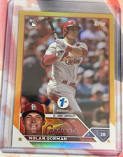 Topps 2023 Series 1 1st Edition Nolan Gorman Rookie Card #16 Cardinals. rookie card picture