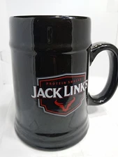 JACK LINKS STEIN MUG.  JACK LINKS BEER STEIN MUG. JACK LINKS LOGO DECO MUG. B380